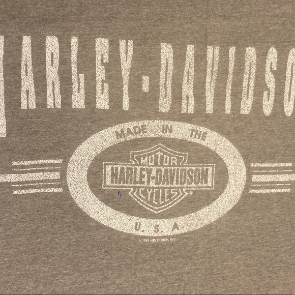 Vintage Harley Davidson Motorcycle T-shirt Mens X-Large Gray Heritage Lisle IL - Picture 9 of 16